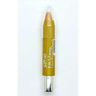 Saffron 3 in1 Eye/Lip/Cheek Pencil Gold 