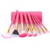 Saffron Gift Box with 8 Pieces Makeup Brushes