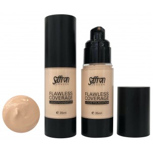 Saffron Liquid Foundation 01 Ivory