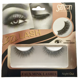 Saffron 3D Faux Mink Eyelashes NIGHT OUT