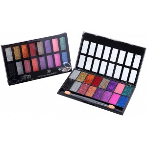 Saffron 16 Colours Glitter Eyeshadow