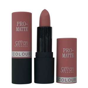 Saffron Pro-Matte Lipstick  01 Matte Tea Rose