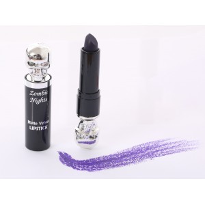 Saffron Zombie Nights Matte Velvet Lipstick  08 Deep Plum