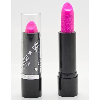 Saffron Glitter Lipstick   Glitter Magenta