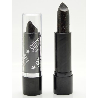 Saffron Glitter Lipstick   Glitter Black