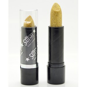 Saffron Glitter Lipstick   Glitter Gold