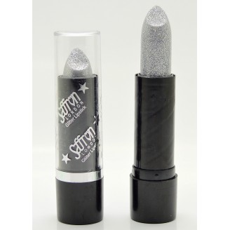 Saffron Glitter Lipstick   Glitter Icy Silver