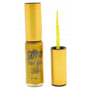Saffron Nail Polish   Nail Art Gliiter Gold 17