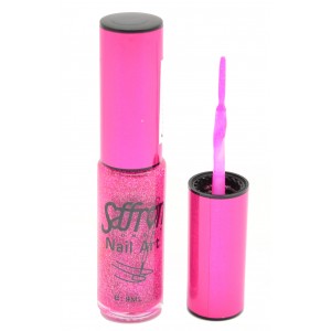 Saffron Nail Polish   Nail Art Gliiter Pink 14