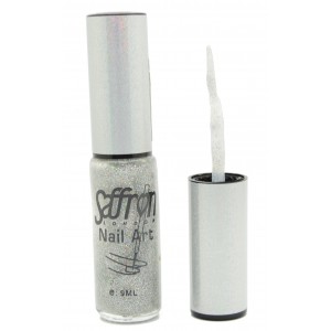 Saffron Nail Polish   Nail Art Gliiter Silver 16