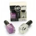 Saffron Gel Effect Nail Polish with Gel Effect Top Coat Set   4 Lilac