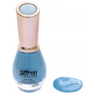 Saffron Nail Polish   Blue Cream 06