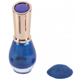 Saffron Nail Polish   Pearly Blues 84