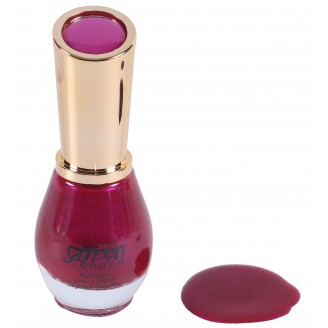 Saffron Nail Polish   Pearly Fuscia 80 