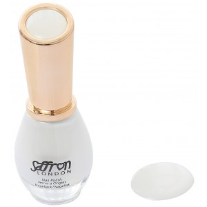 Saffron Nail Polish   White French Manicure 58