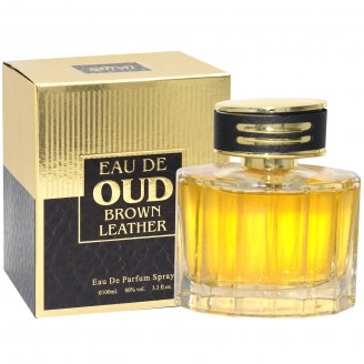 Eau de Oud Brown Leather by Saffron  Unisex Eau de Parfum 100ml