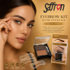 Saffron Eye Brow Powder with Stencils (Kit) (01. Grey Brown/Black Brown) - Thumbnail Image 3
