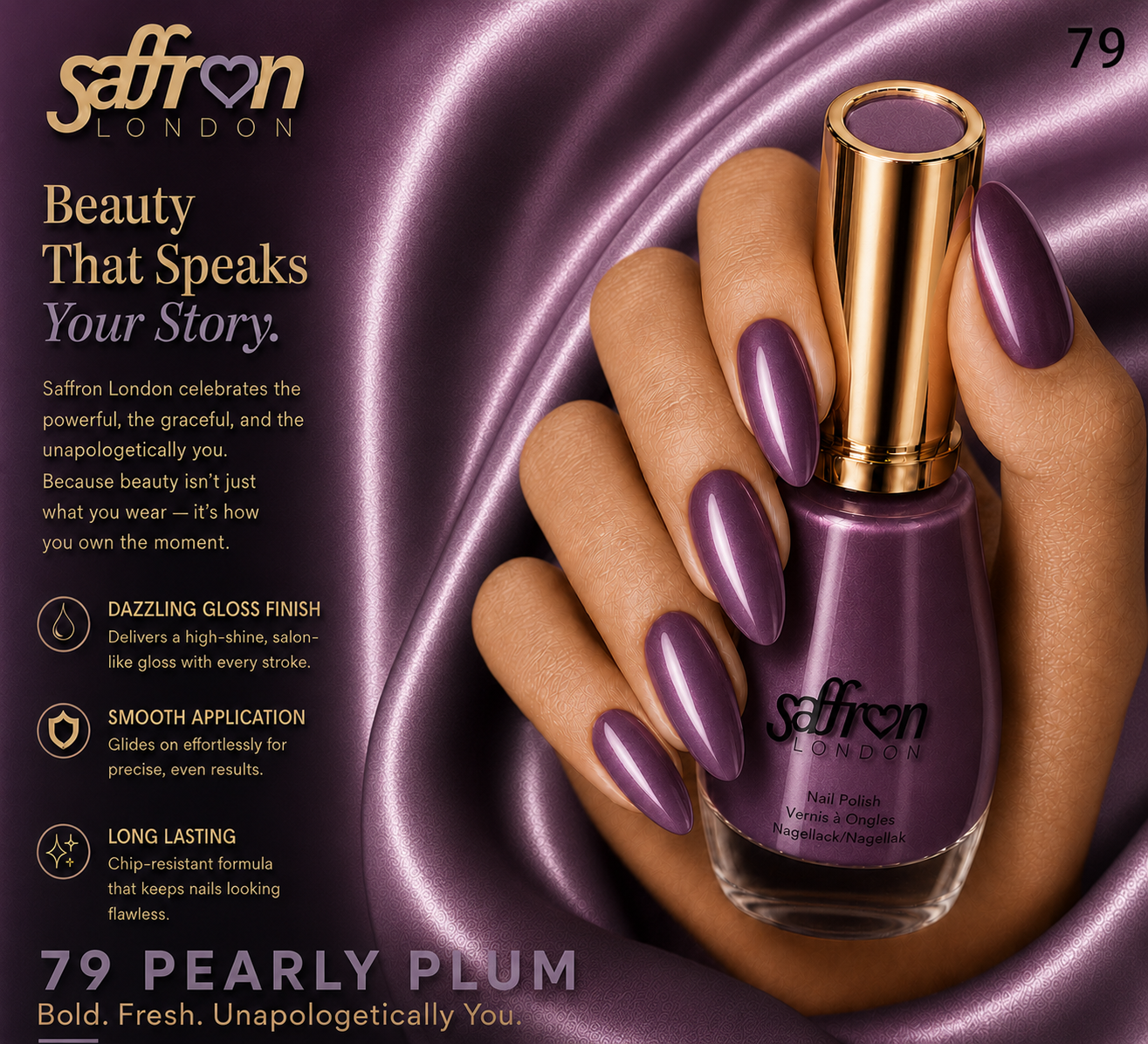 79 Pearly Plum nail polish