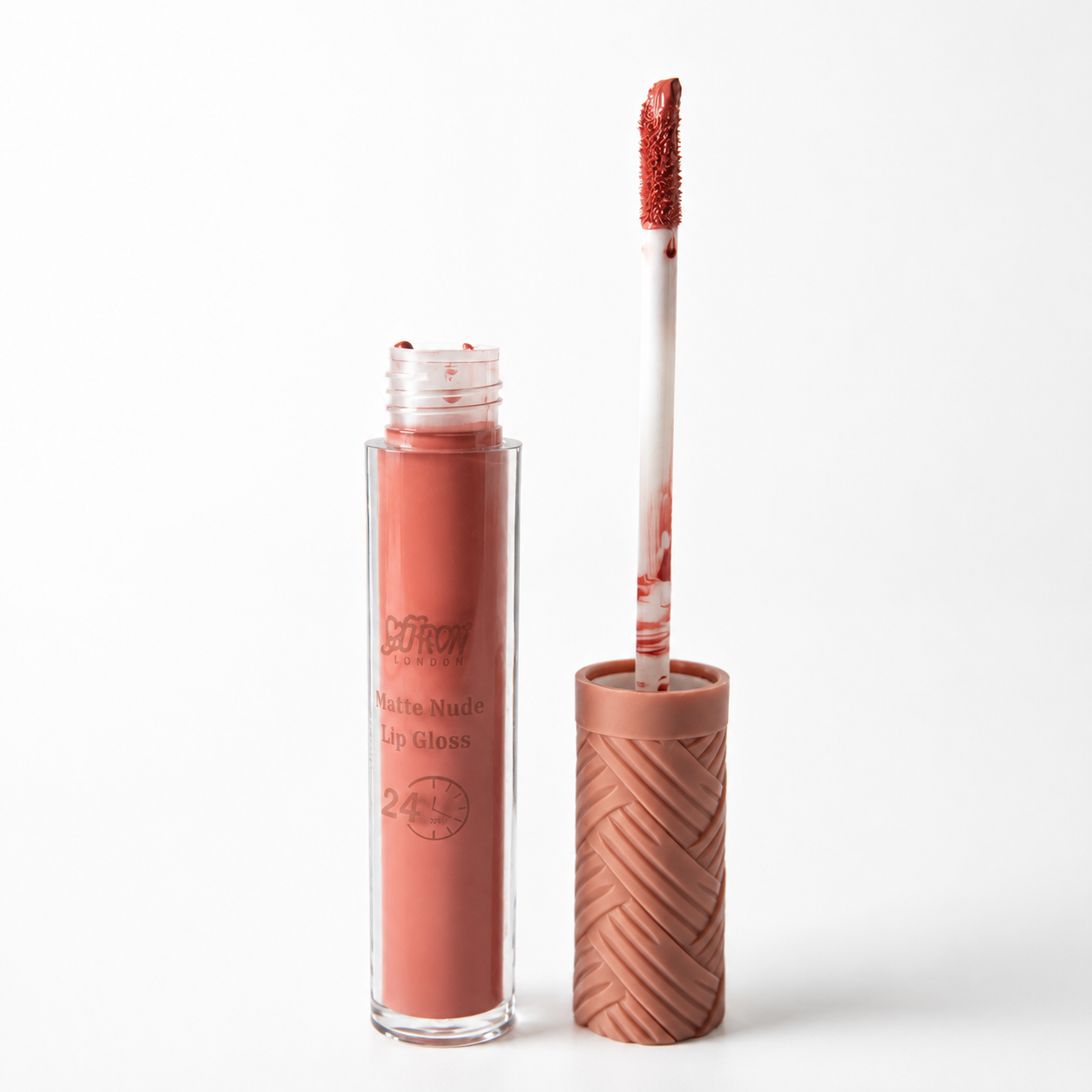 Saffron Matte Nude Colour Lip Gloss #8002 (03 Bronze) - Image 2