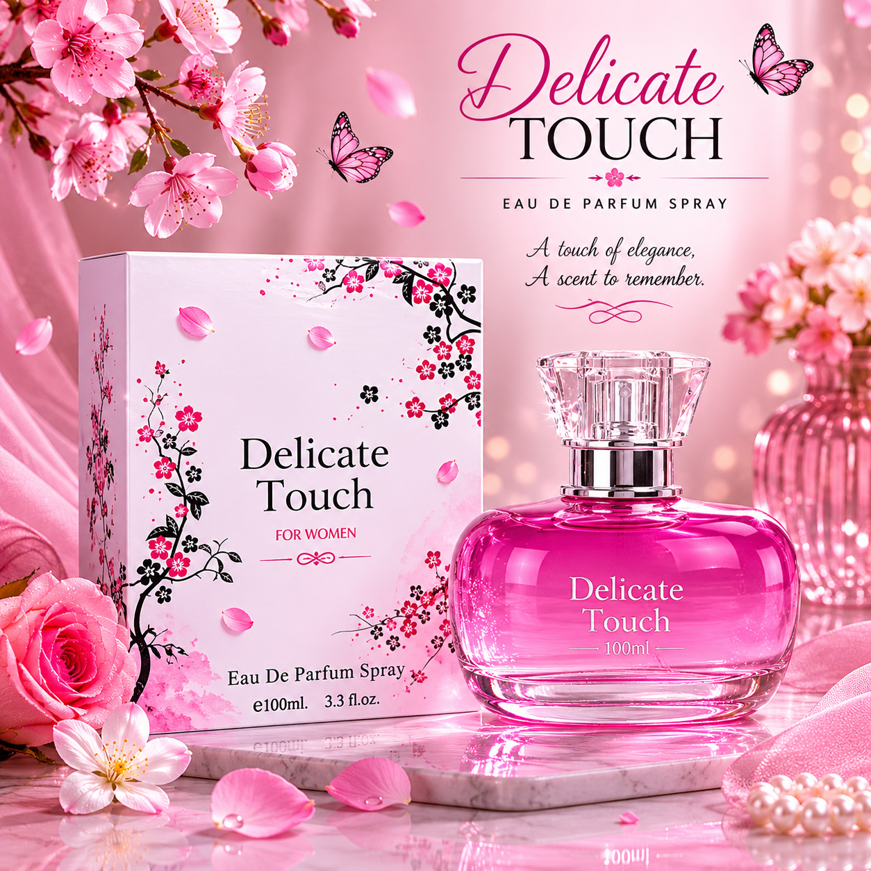 DELICATE TOUCH - Women's Eau de Parfum Spray 100ml - Image 3