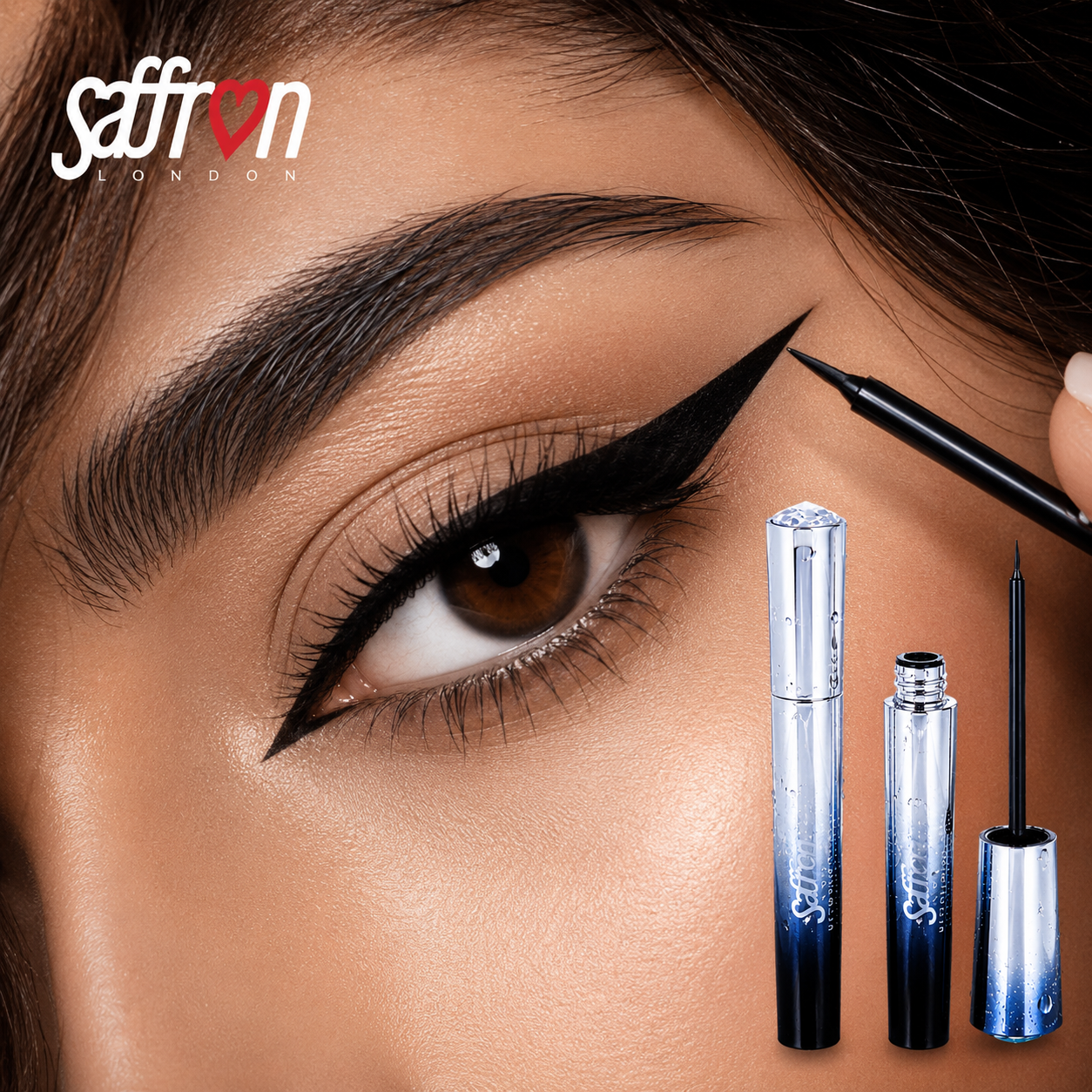 Saffron - Waterproof Liquid EyeLiner E590 - Image 3