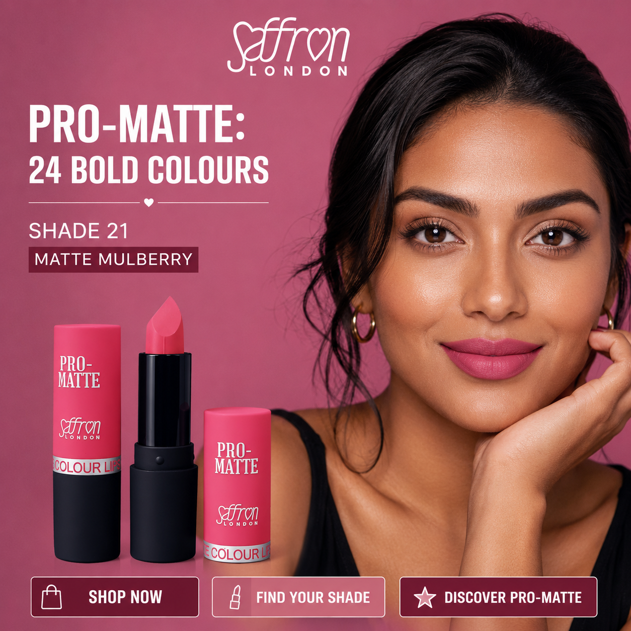 21 Matte Mulberry matte lipstick